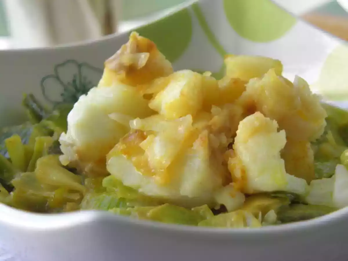 Dés de cabillaud au curry de Thaïlande