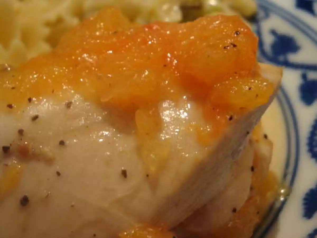 Des papillottes de poulet au pamplemousse et au miel