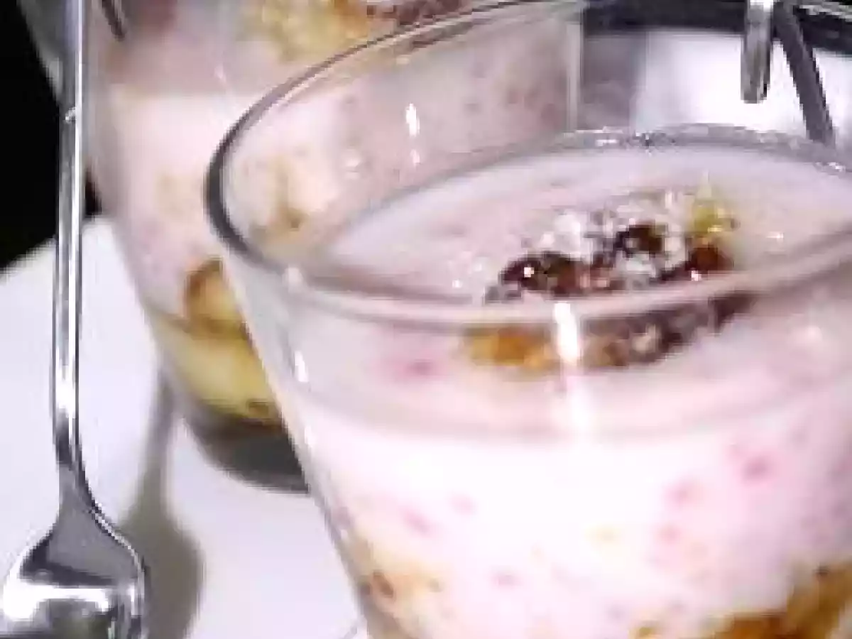 DESSERT A LA BANANE, LAIT DE COCO ET BILLES DE TAPIOCA - photo 2