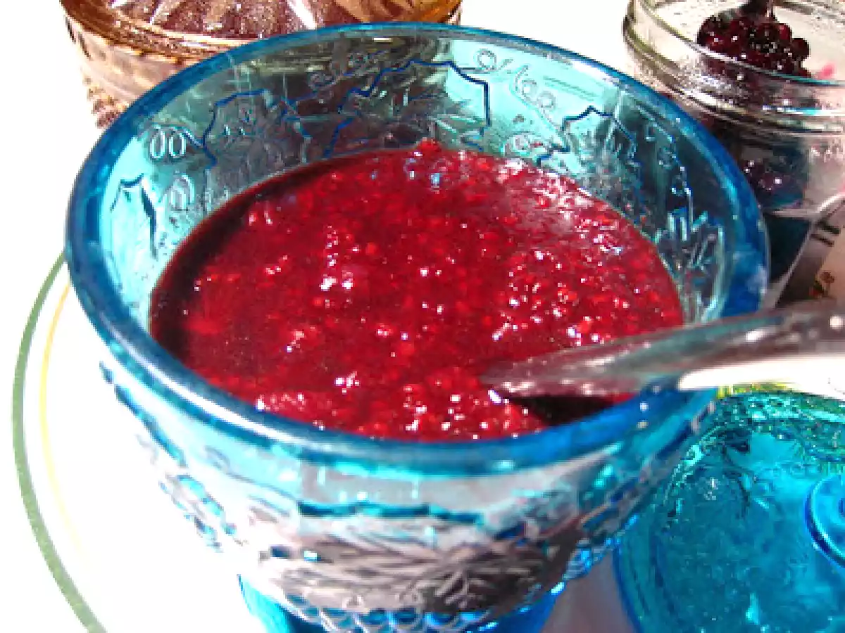 Deux recettes au porto (le confit de framboises, la compote de bleuets)