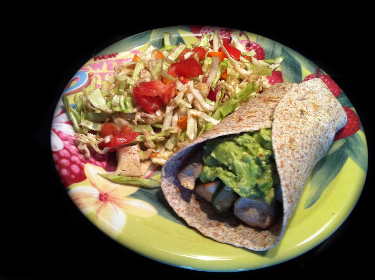 Diet' burrito poulet con guacamole ! Recette Ptitchef