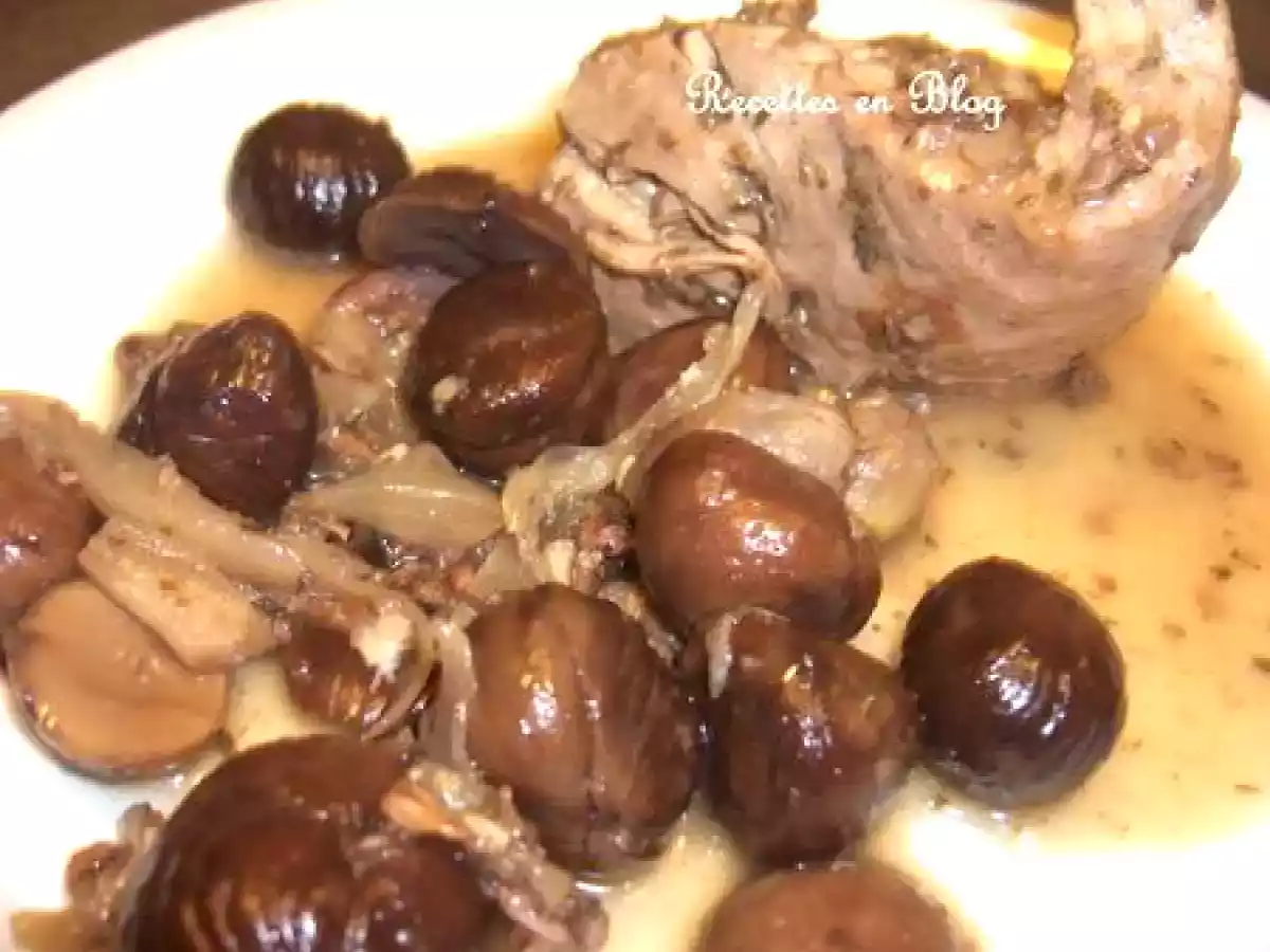 DINDE AUX MARRONS ET AUX RAISINS