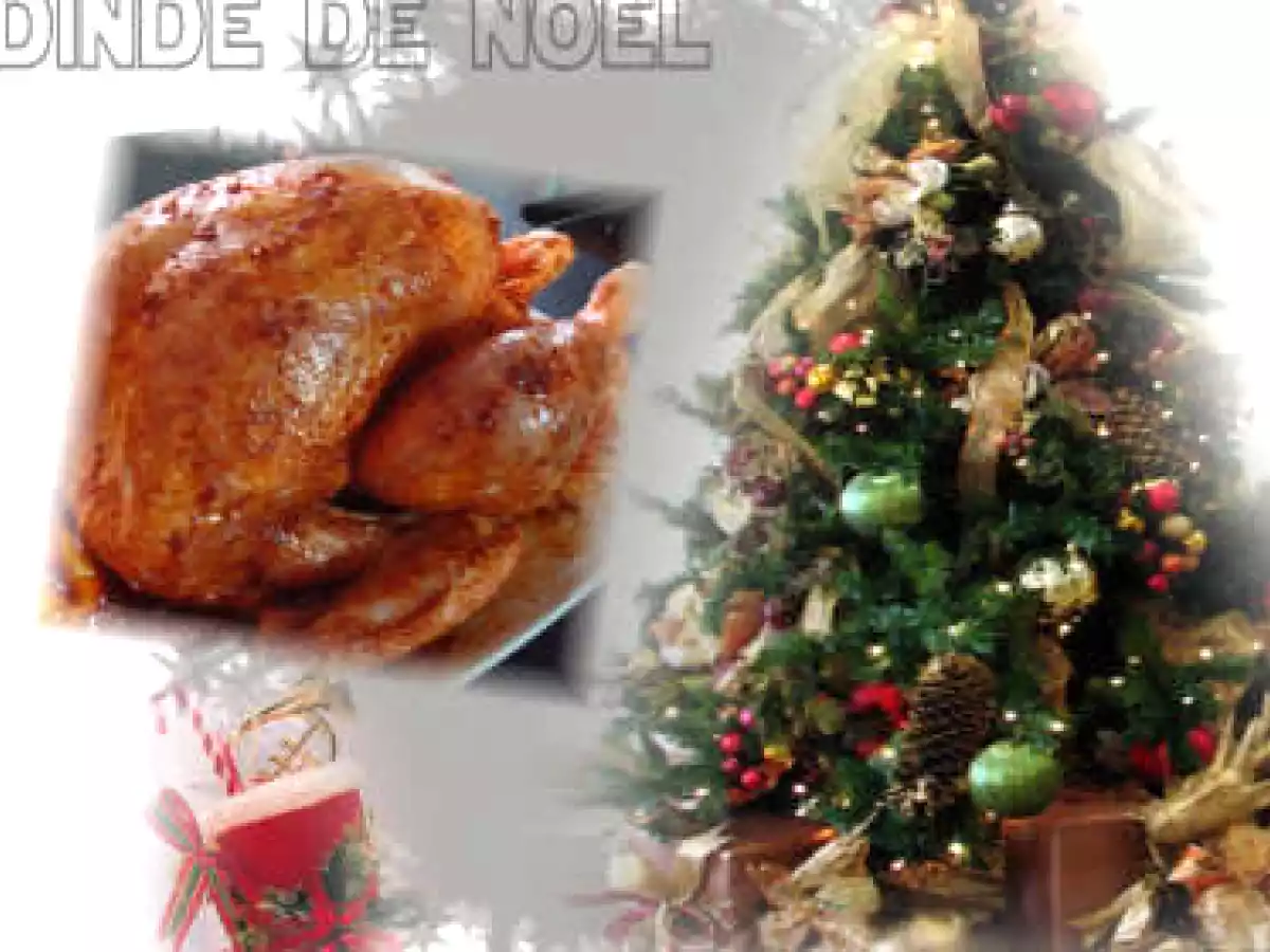 Dinde farcie aux marrons et aux pommes