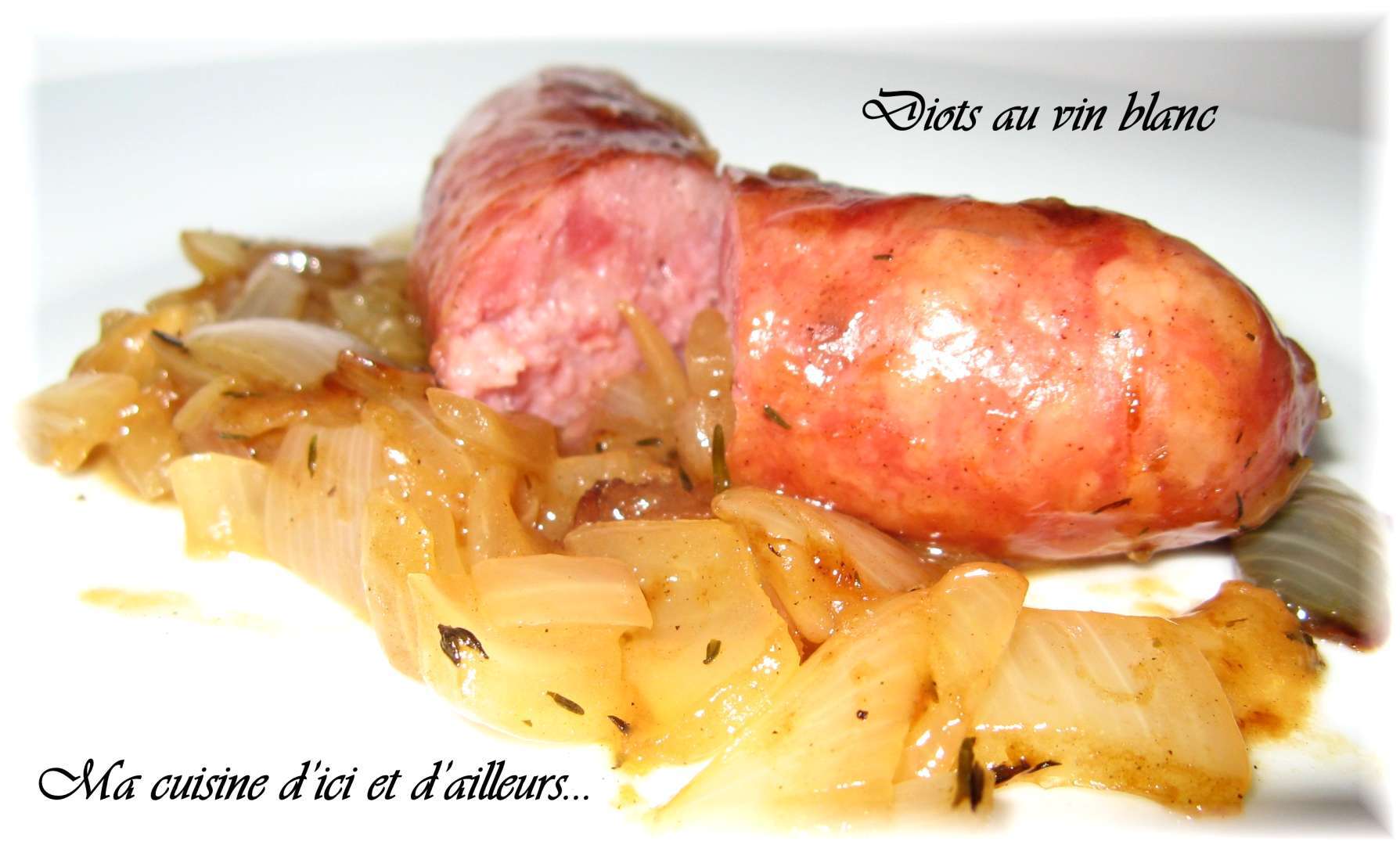 Diots au vin blanc, Recette Ptitchef