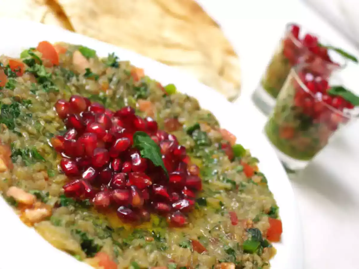 Dip d'aubergines grillées, mélasse de grenade. - photo 2