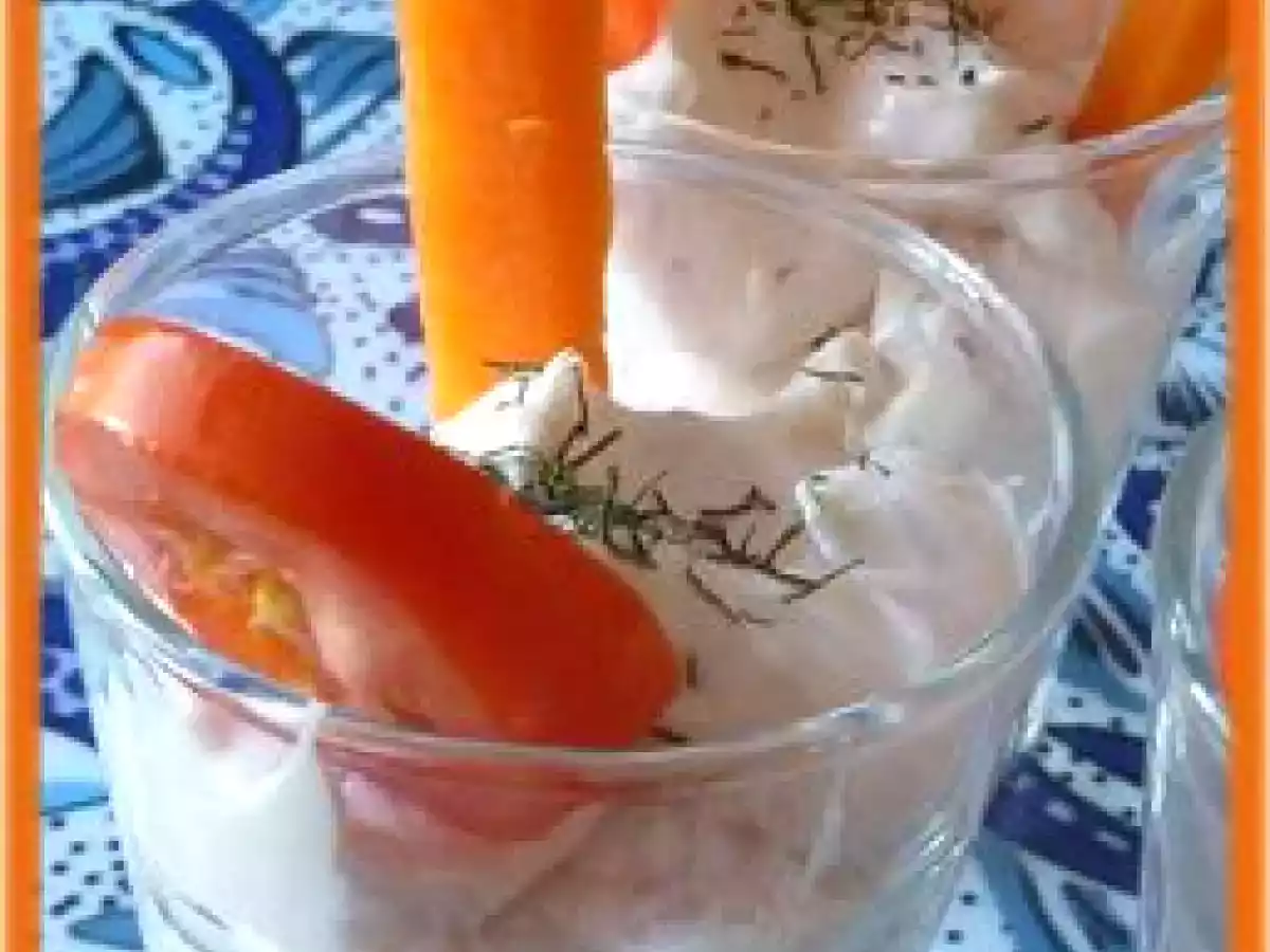 DIP DE SAUMON FUME, CHÈVRE ET ANETH, BÂTONNETS DE CAROTTE - photo 2