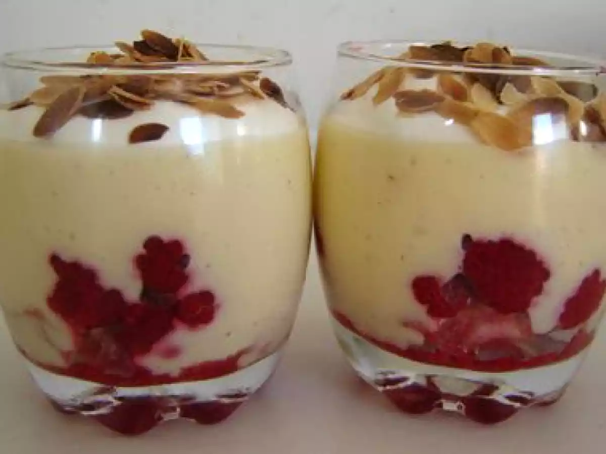 Diplomate vanillé à la framboise