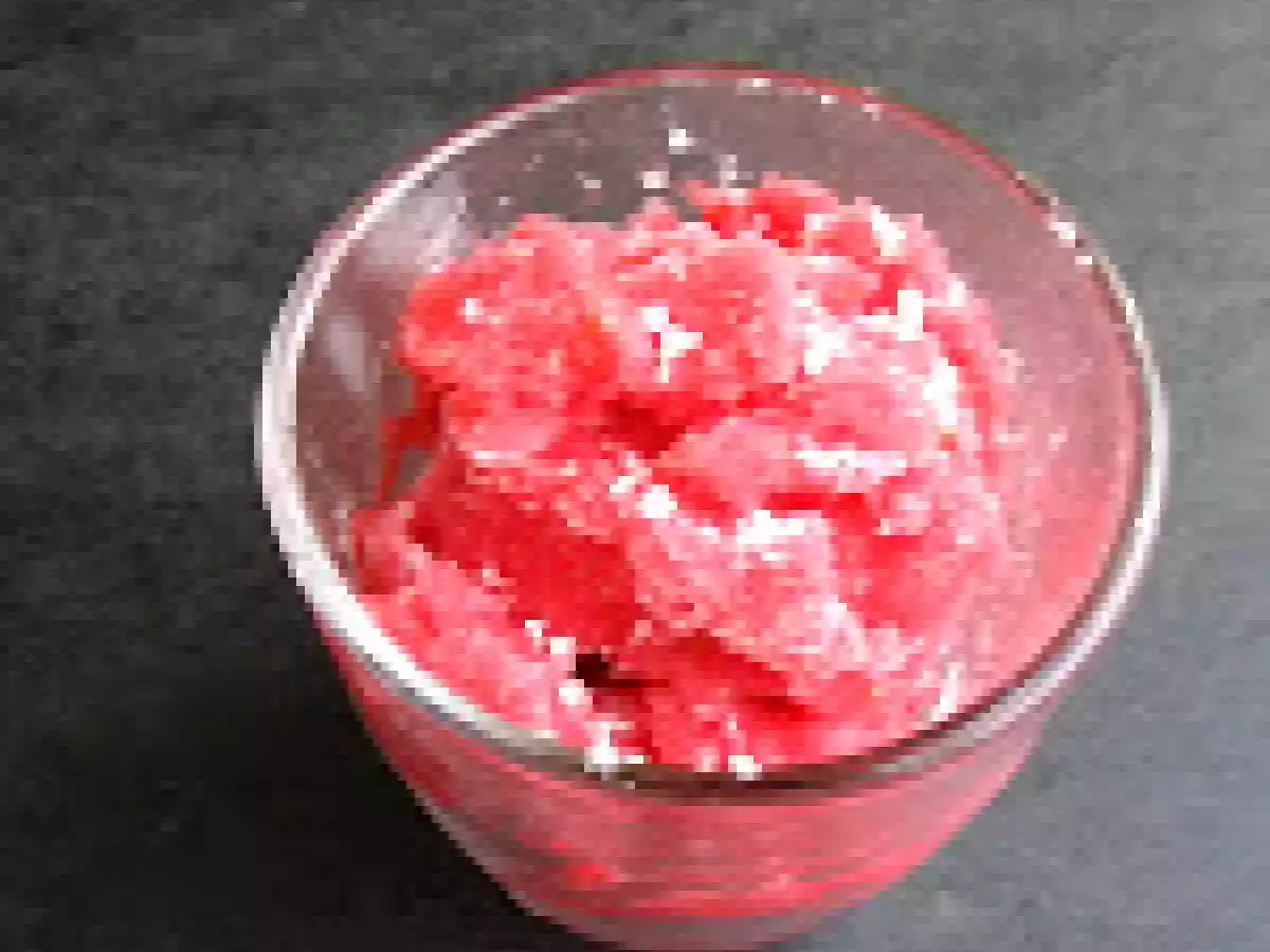Divin sorbet litchis framboises - très léger et sans sorbetière