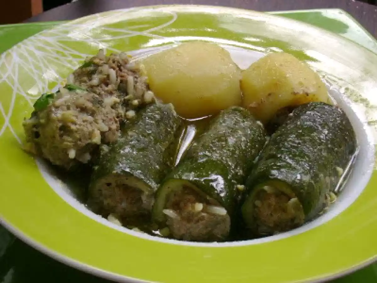 Dolma algéroise (courgettes et pommes de terre farcies)