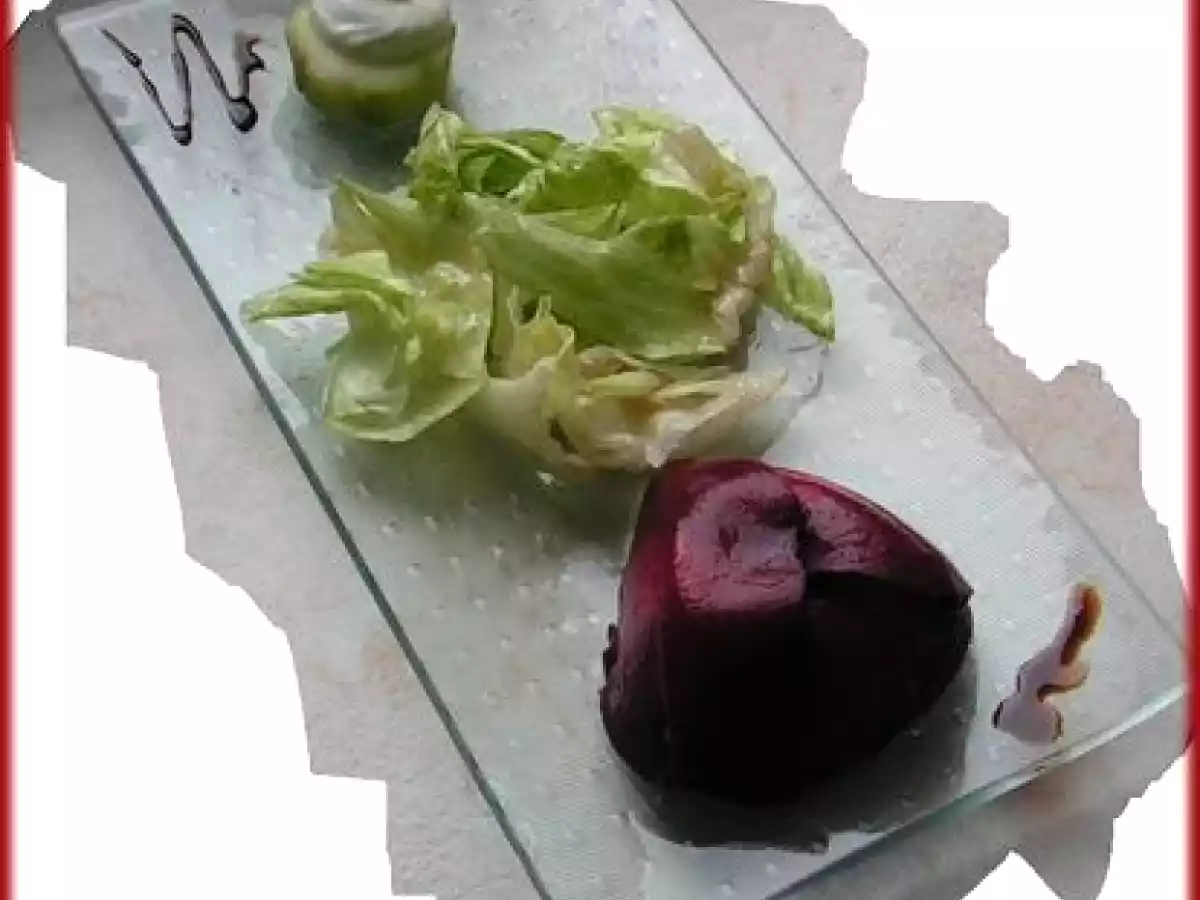 Dôme de BETTERAVE AU CHEVRE