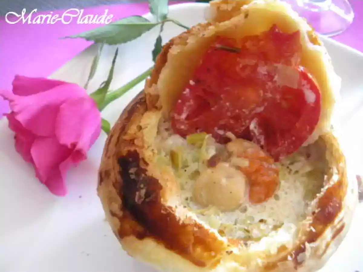 Dôme feuilleté aux noix de St-Jacques