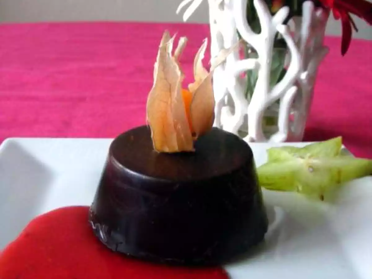 Dôme glacé exotique, coulis de framboises vanillé - photo 2