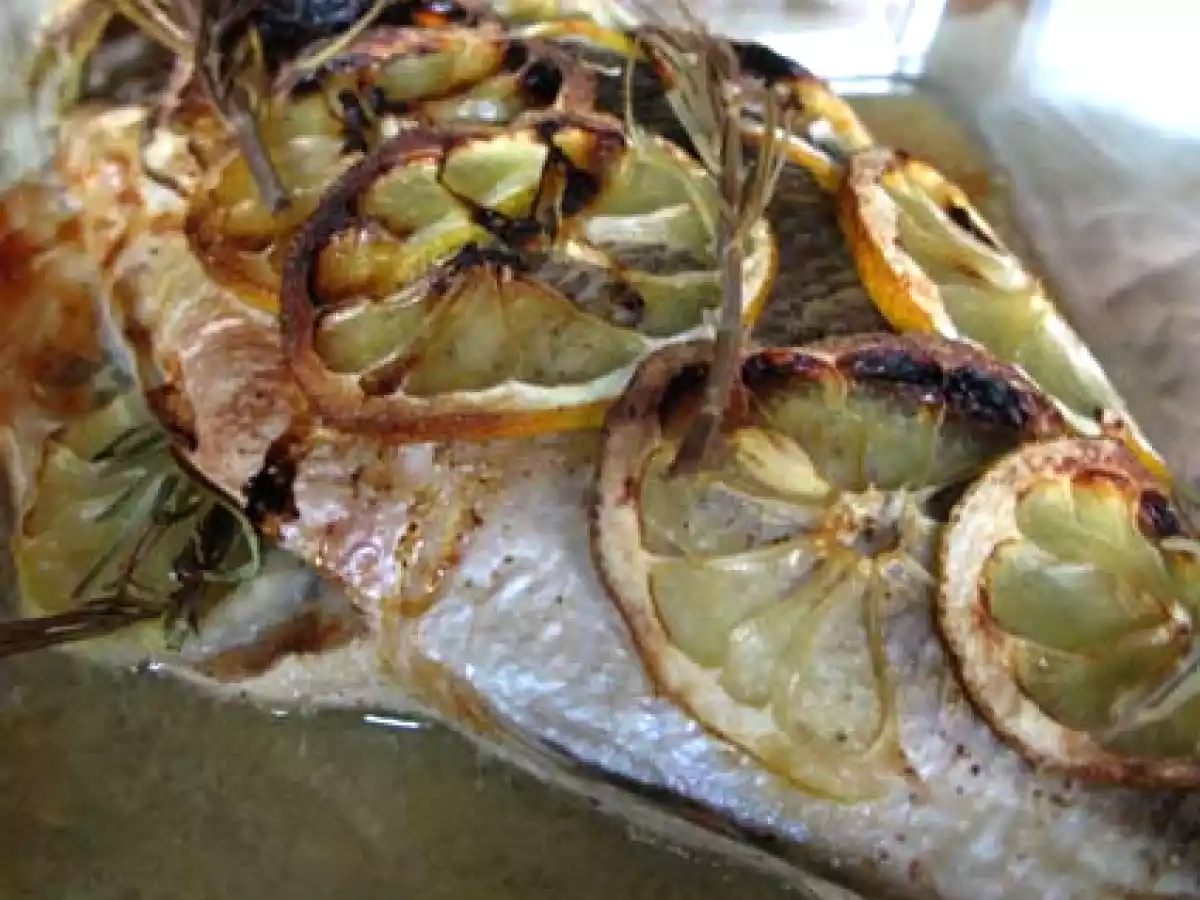 Dorade au citron et romarin