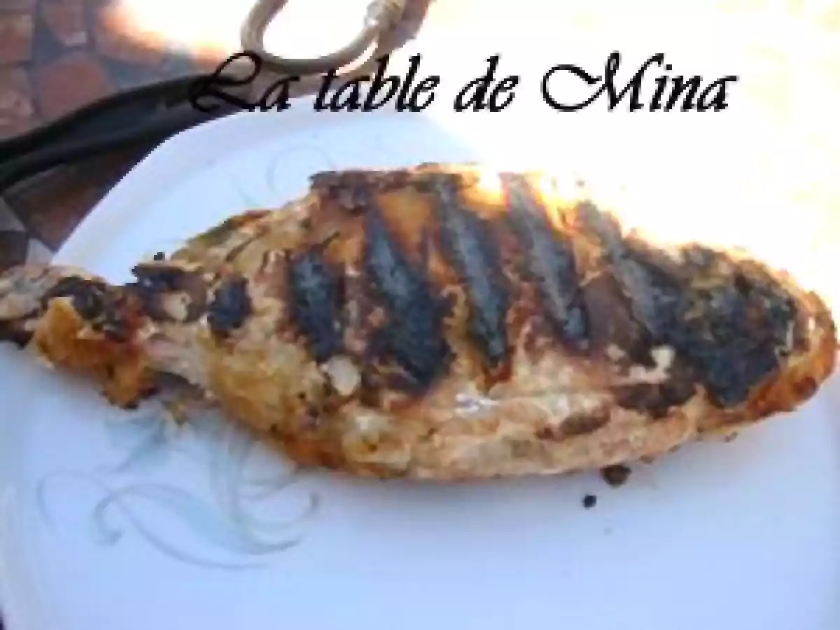 Dorade en croute au barbecue et sa sauce aux agrumes
