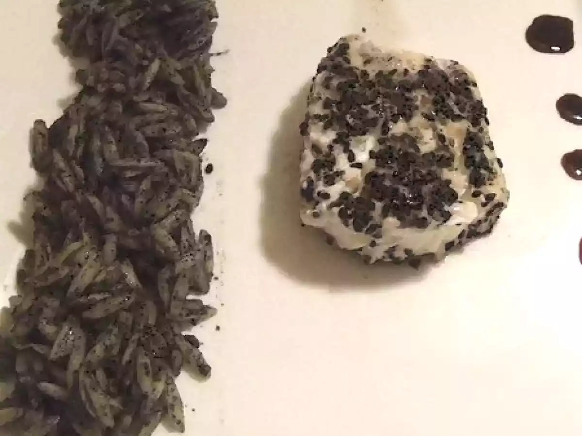 Dos de cabillaud au sésame noir, quintessence de balsamique - photo 2