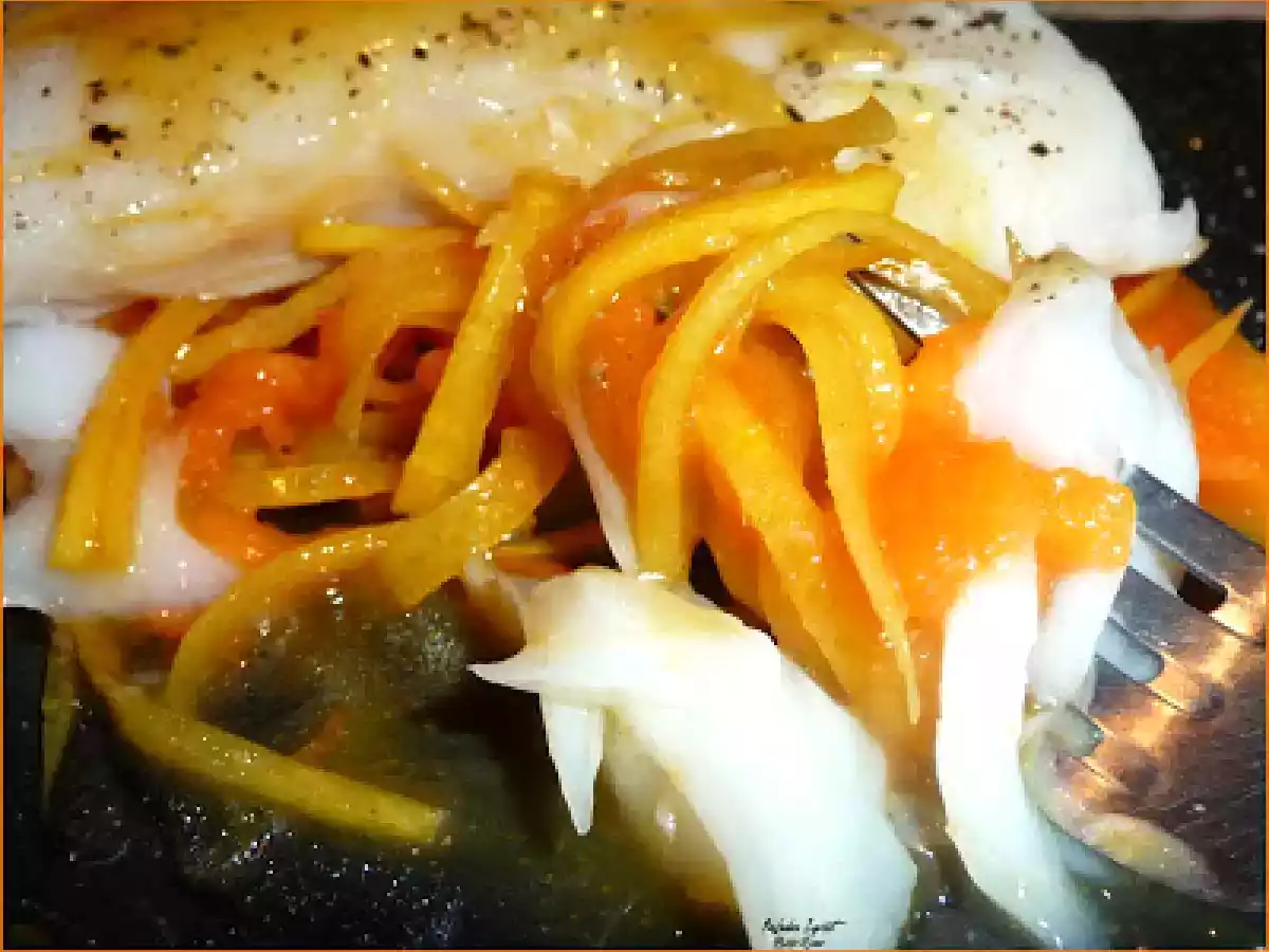 Dos de Cabillaud et Sauce Exotique ... - photo 2