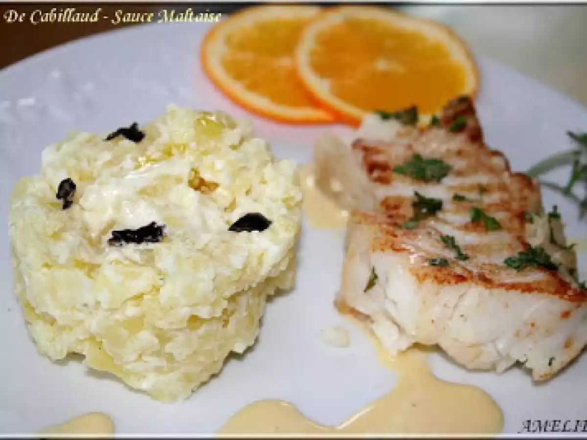 DOS DE CABILLAUD, SAUCE MALTAISE - photo 2