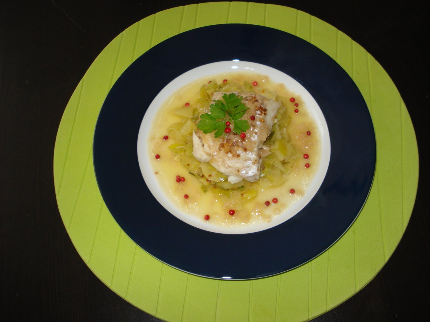 Recette de dos de cabillaud sur fondue de poireau