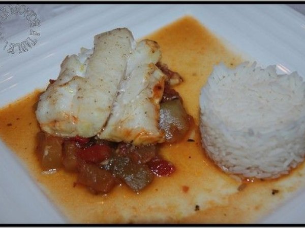 Dos De Cabillaud Sur Son Lit De Ratatouille Safranee Recette Ptitchef