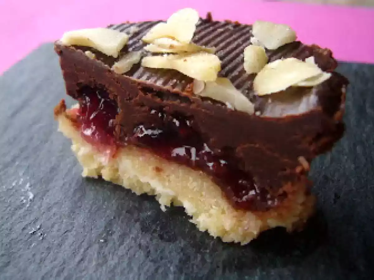 Douceurs sablées au chocolat et aux airelles