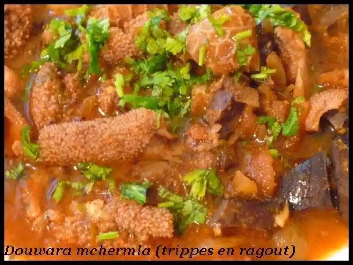 DOUWARA MCHERMLA (TRIPPES EN RAGOÛT) - photo 2