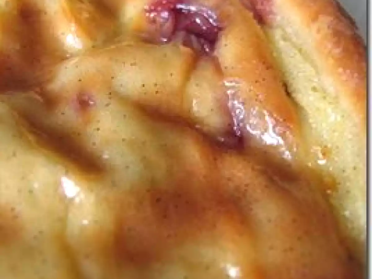 Doux et acidulé: Flan pâtissier à la noix de coco et aux cerises