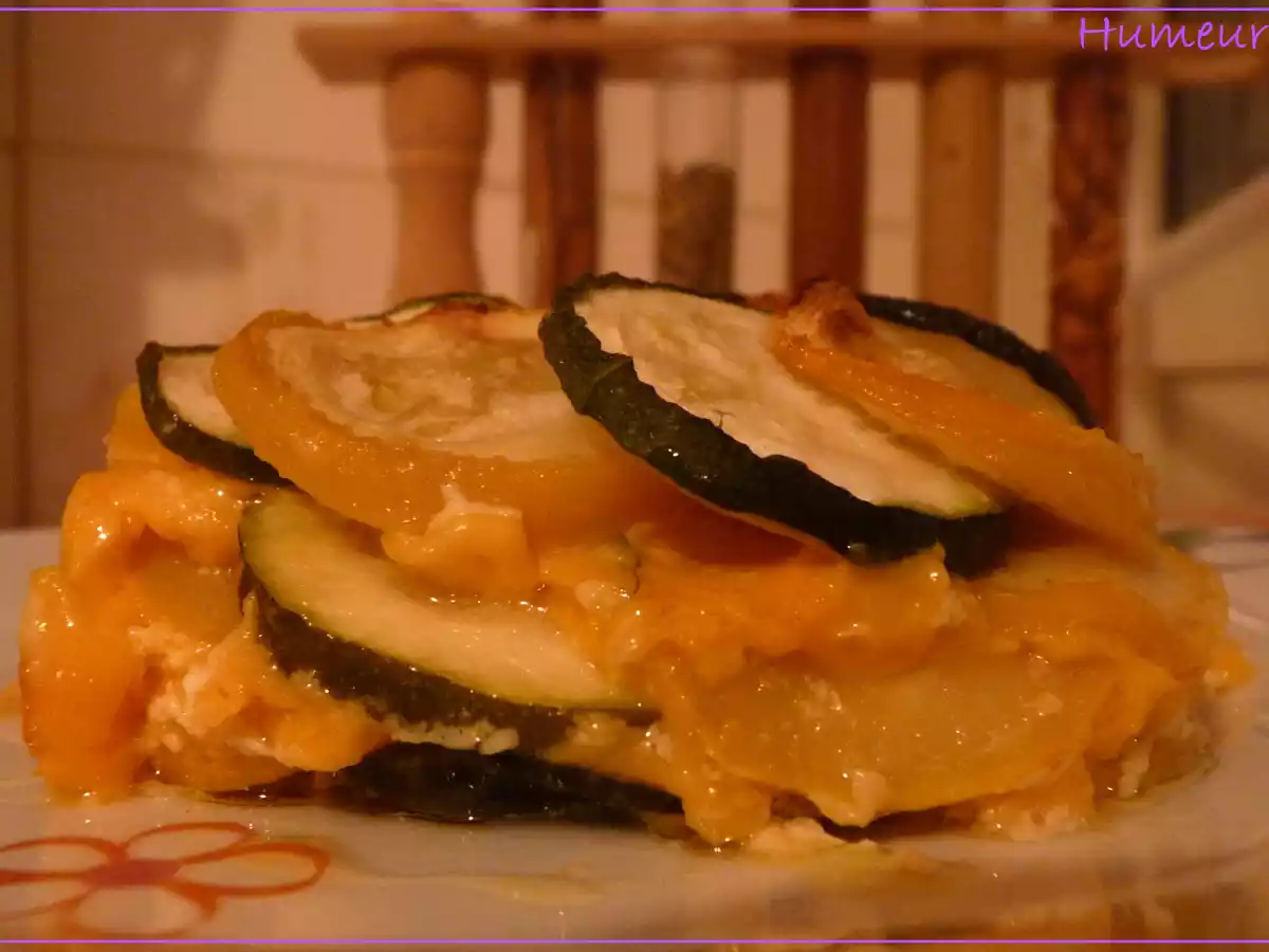 Duo de courgettes au cheddar