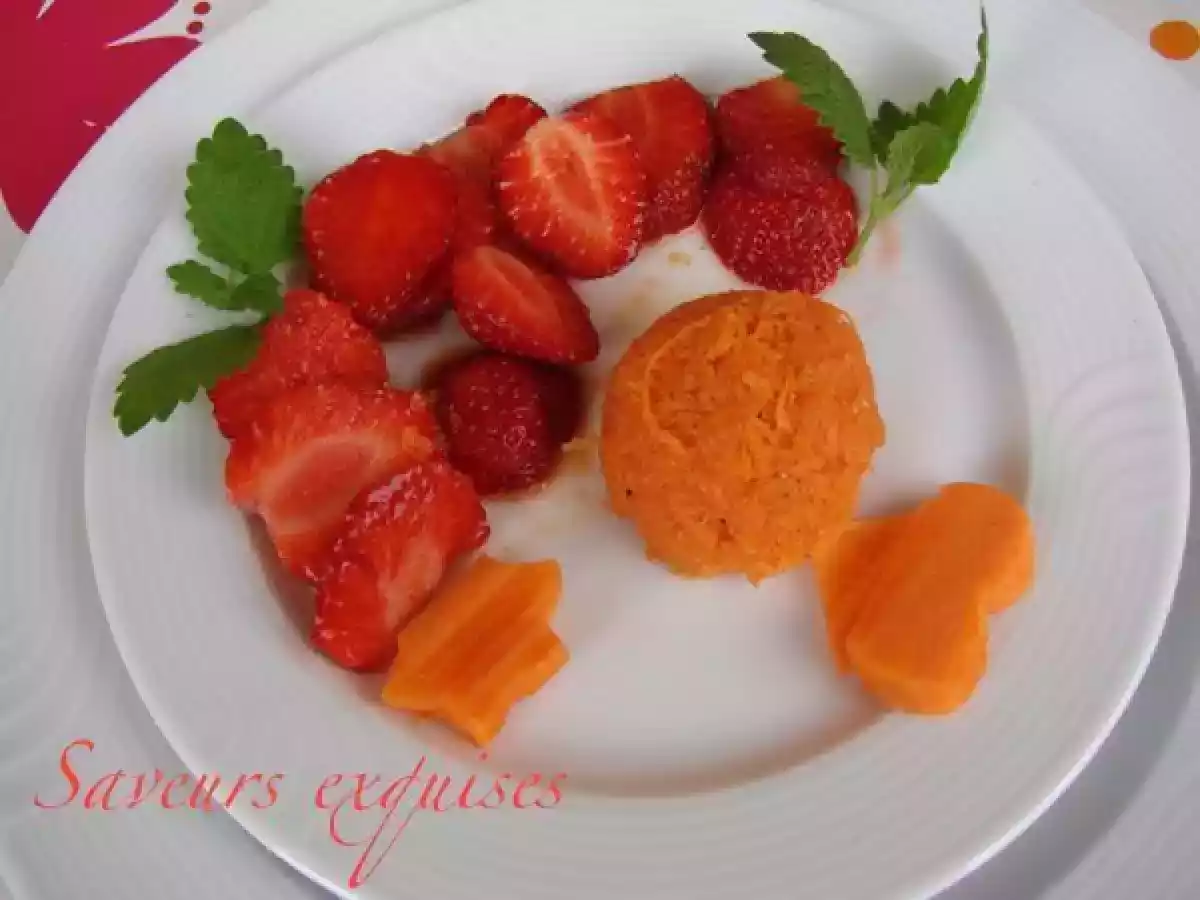 Duo de fraises et carottes aux épices