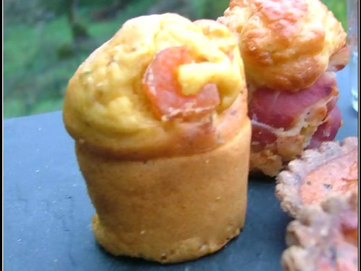 Duo de mini muffins pour apéritif dinatoire