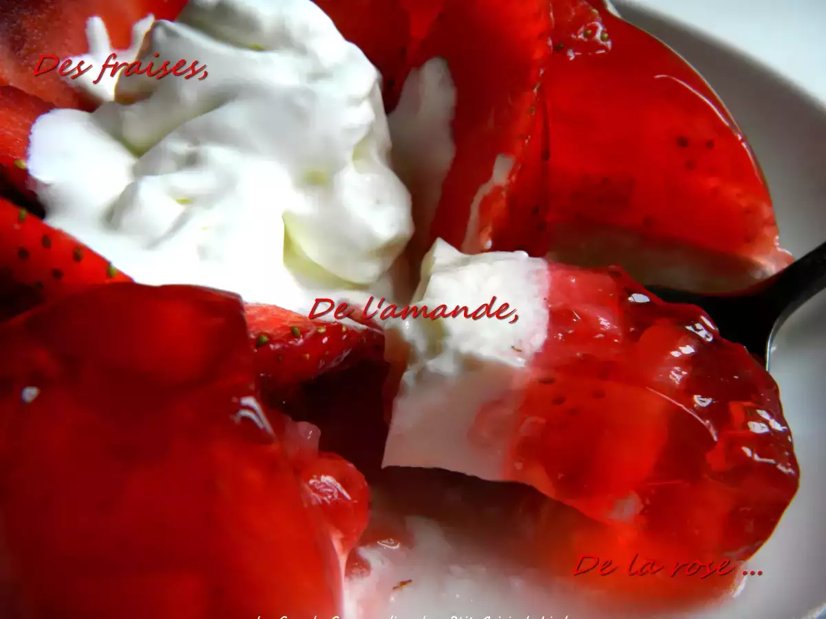 Duo de panna cotta et fraises à la rose pour un Saint Valentin tout en douceur - photo 2