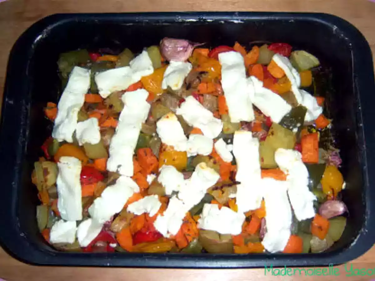 Duo de patates grillées aux poivrons et feta