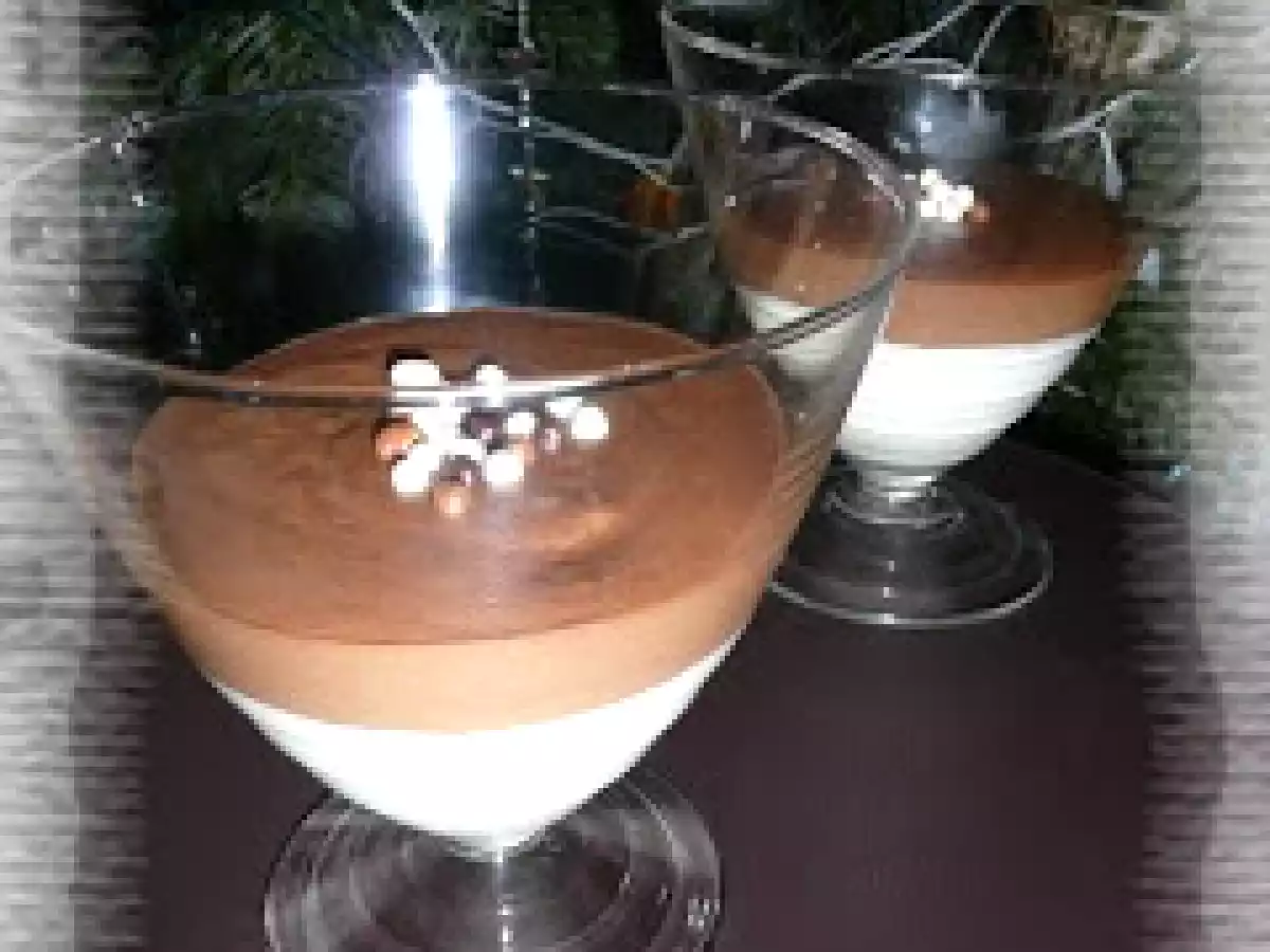 Duo mousse au Toblerone & au chocolat blanc