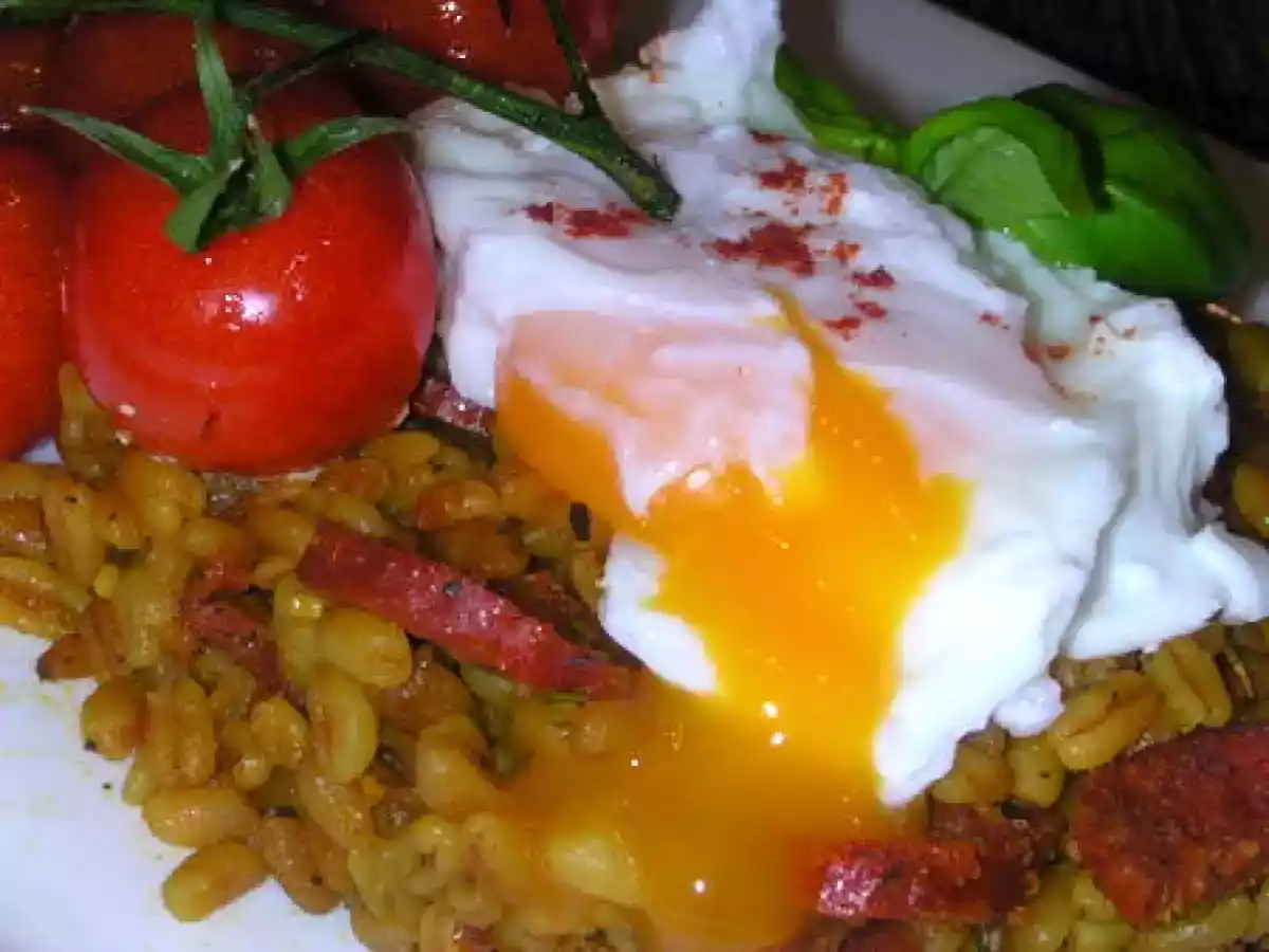 Ebly au chorizo et au safran ( concours ebly)