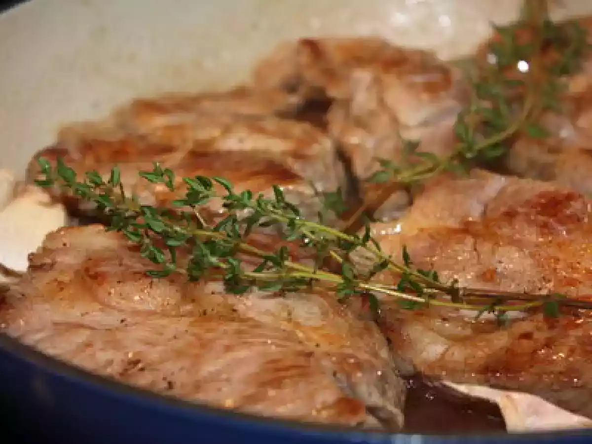 Echine de porc toute simple