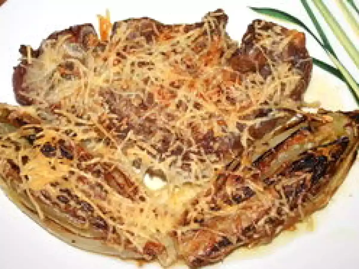 Echines de porc aux chicons braisés