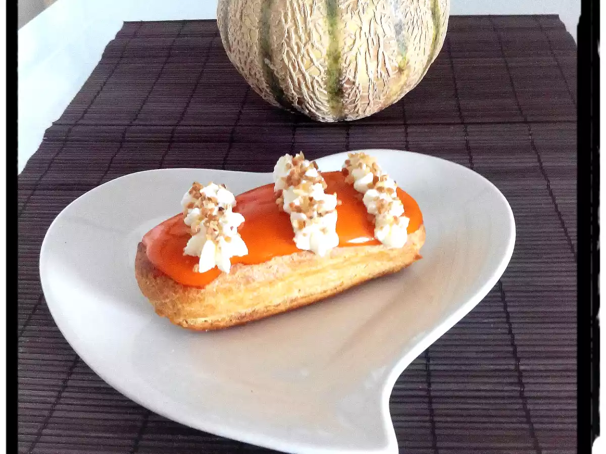 Éclairs à la mousse de melon