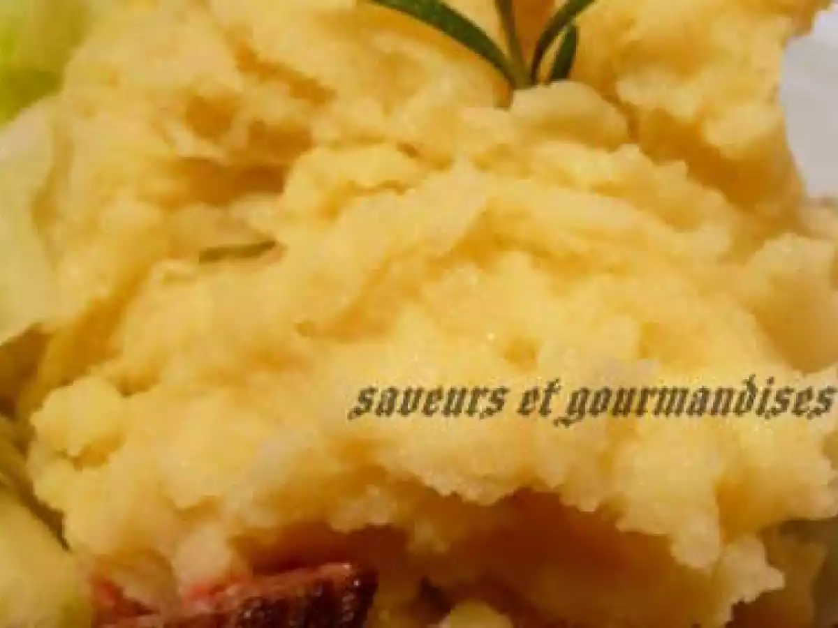 Écrasé de Charlottes au Romarin, Huile dOlive et Sauce Moutarde - photo 2