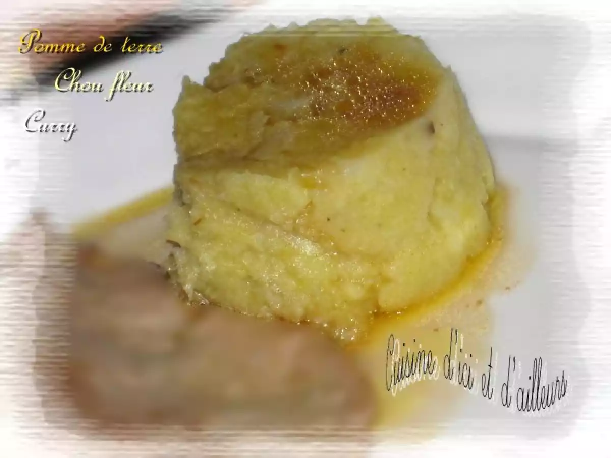 Ecrasé de chou fleur et pomme de terre au curry