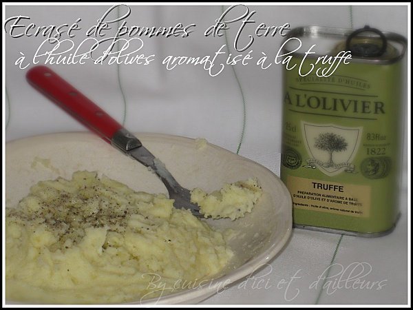 Recette de pommes de terre écrasées à l'huile truffée