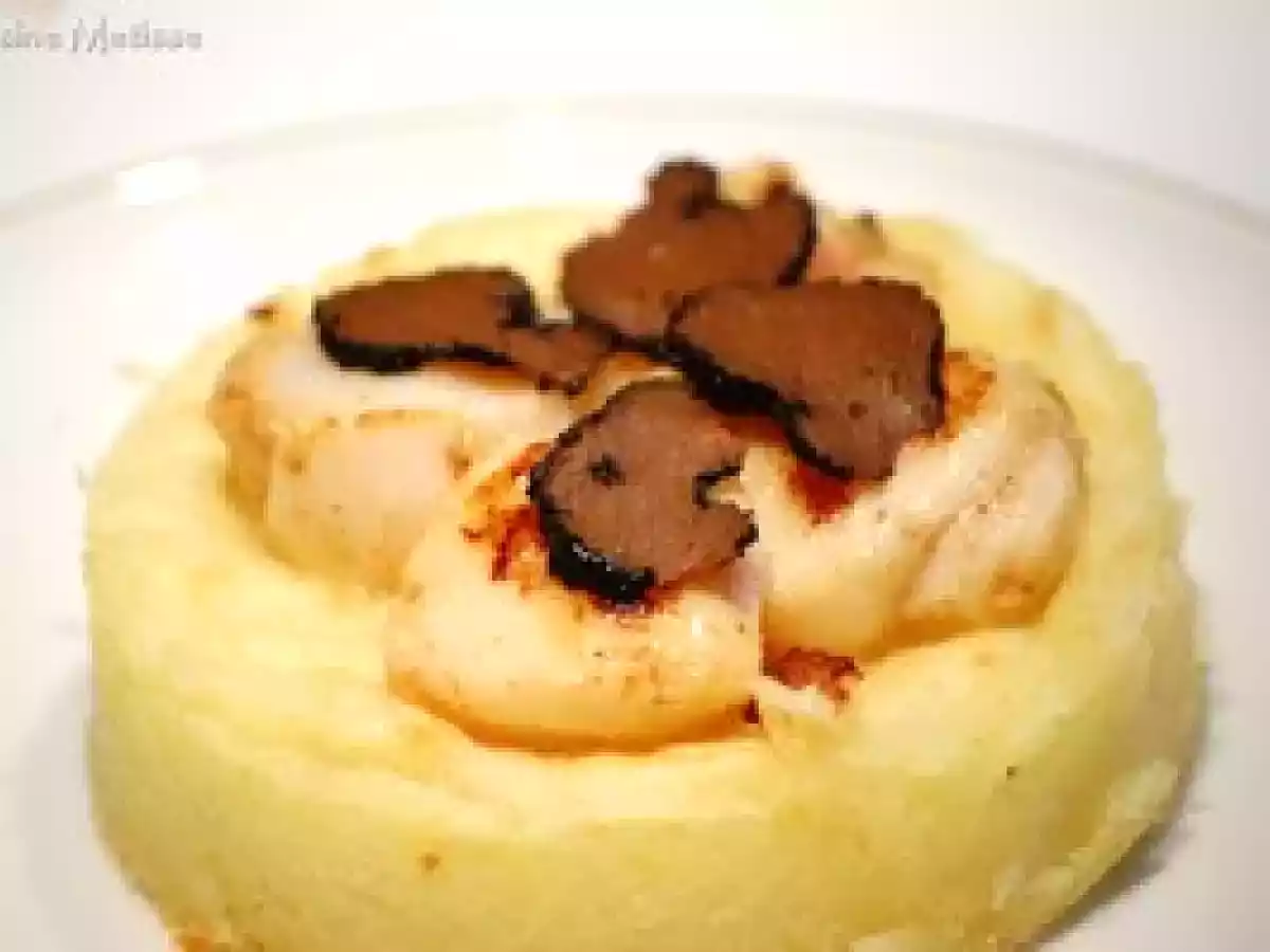 Ecrasée de pommes de terre aux saint jacques et aux truffes - photo 4