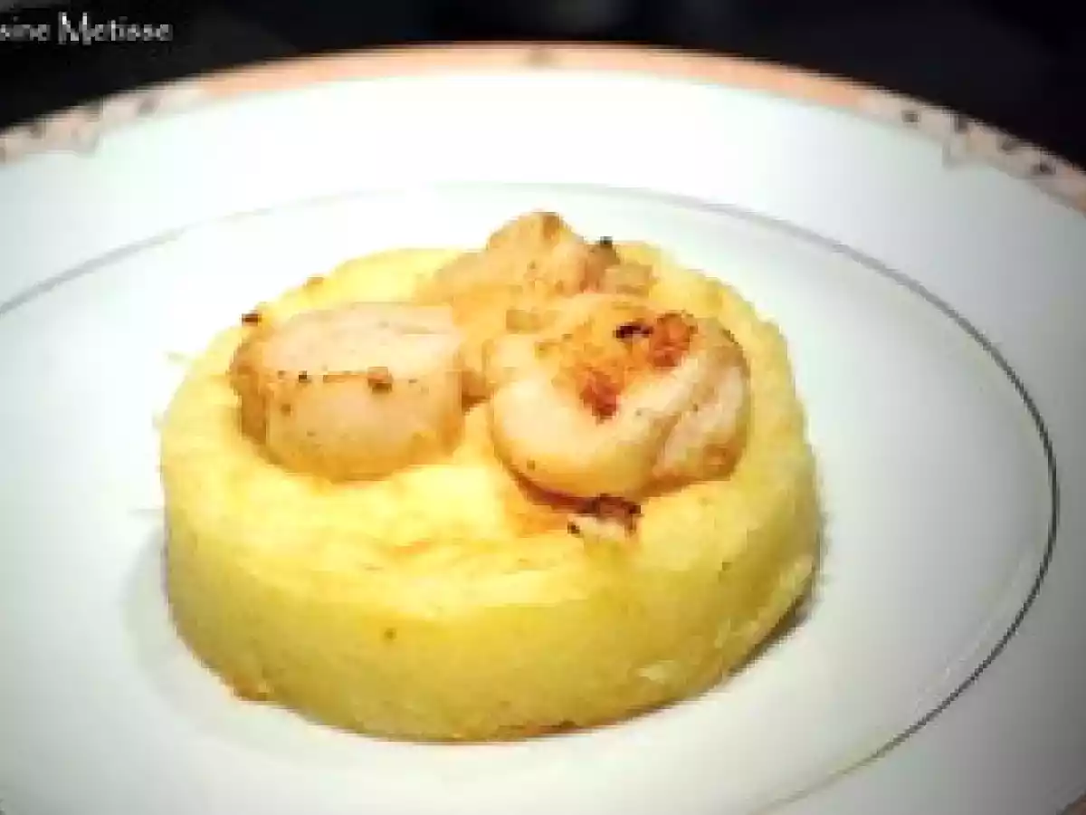 Ecrasée de pommes de terre aux saint jacques et aux truffes - photo 5