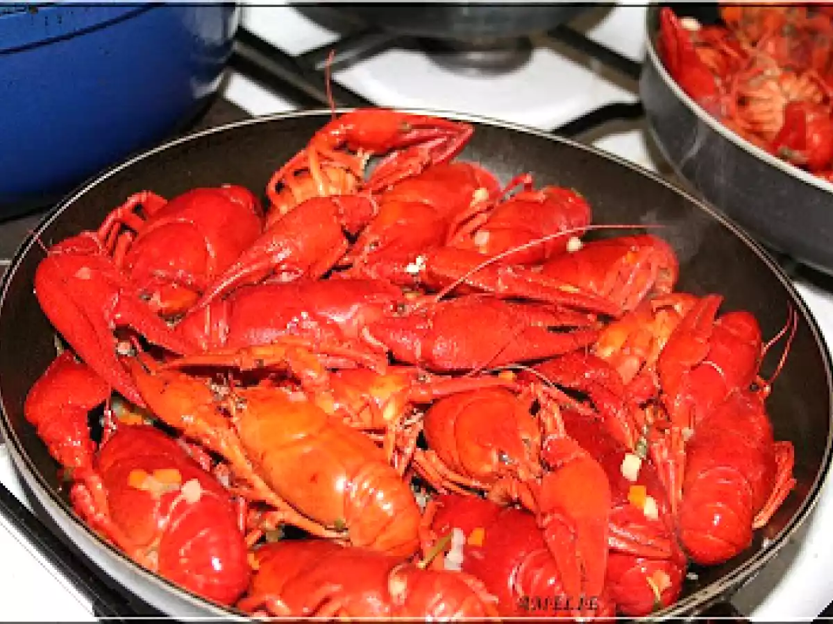 ECREVISSES A LA NAGE DE RIESLING ET BRUNOISE A LA CREME - photo 4