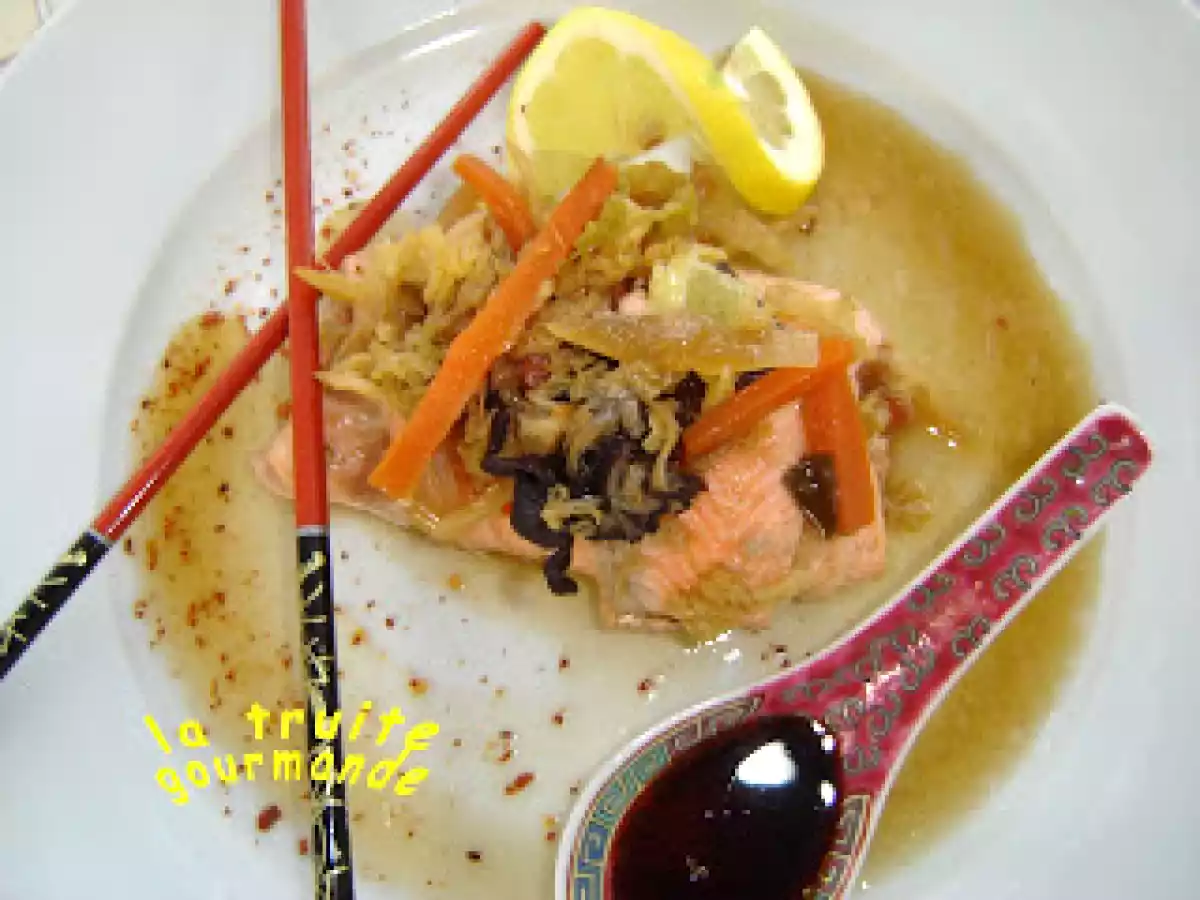 Effilée de Truite un peu chinoise