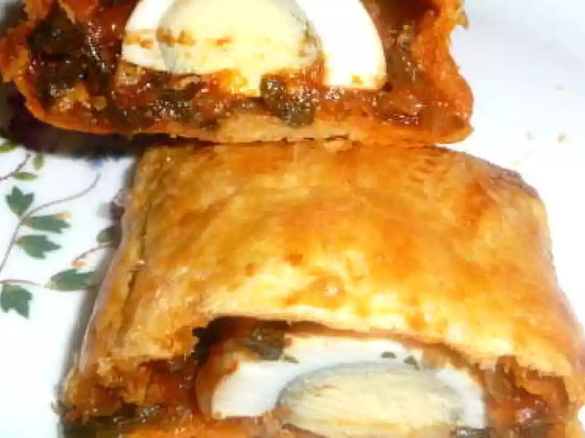Egg puffs ou feuilletés d'oeufs au curry d'oignons - photo 2