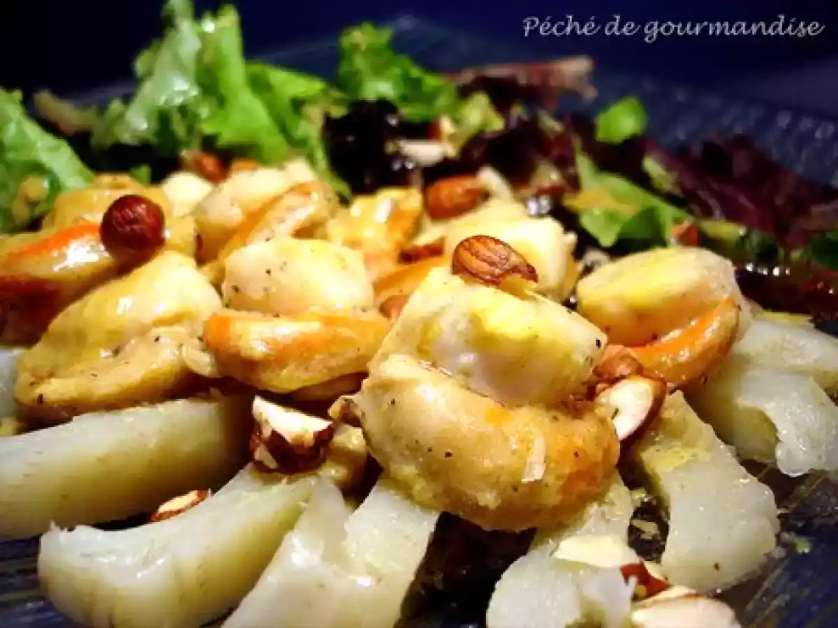 Emincé d'artichauts et noix de Saint-Jacques à l'huile de noisette