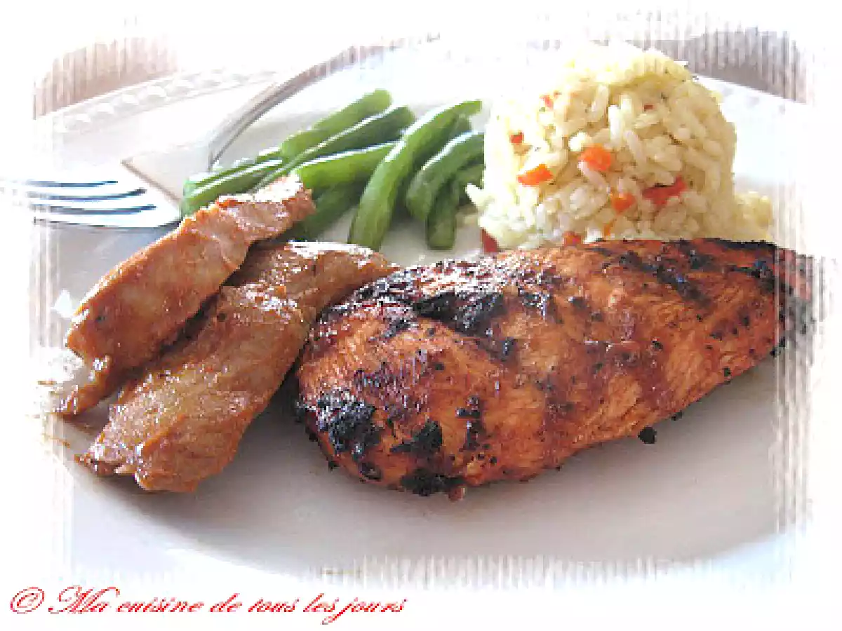 Émincé de filet de porc(ou de poulet), façon BBQ - photo 2