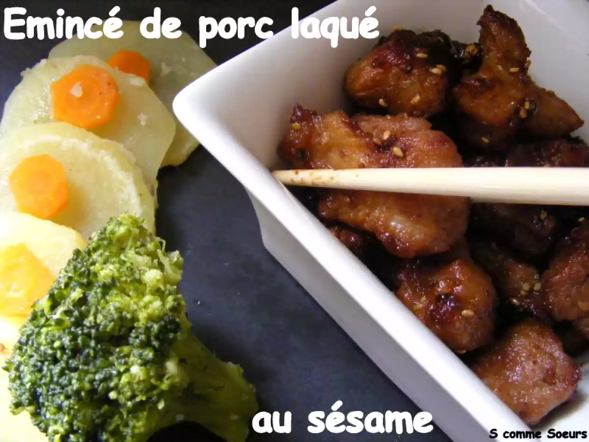 Emincé de porc laqué au sésame - photo 3