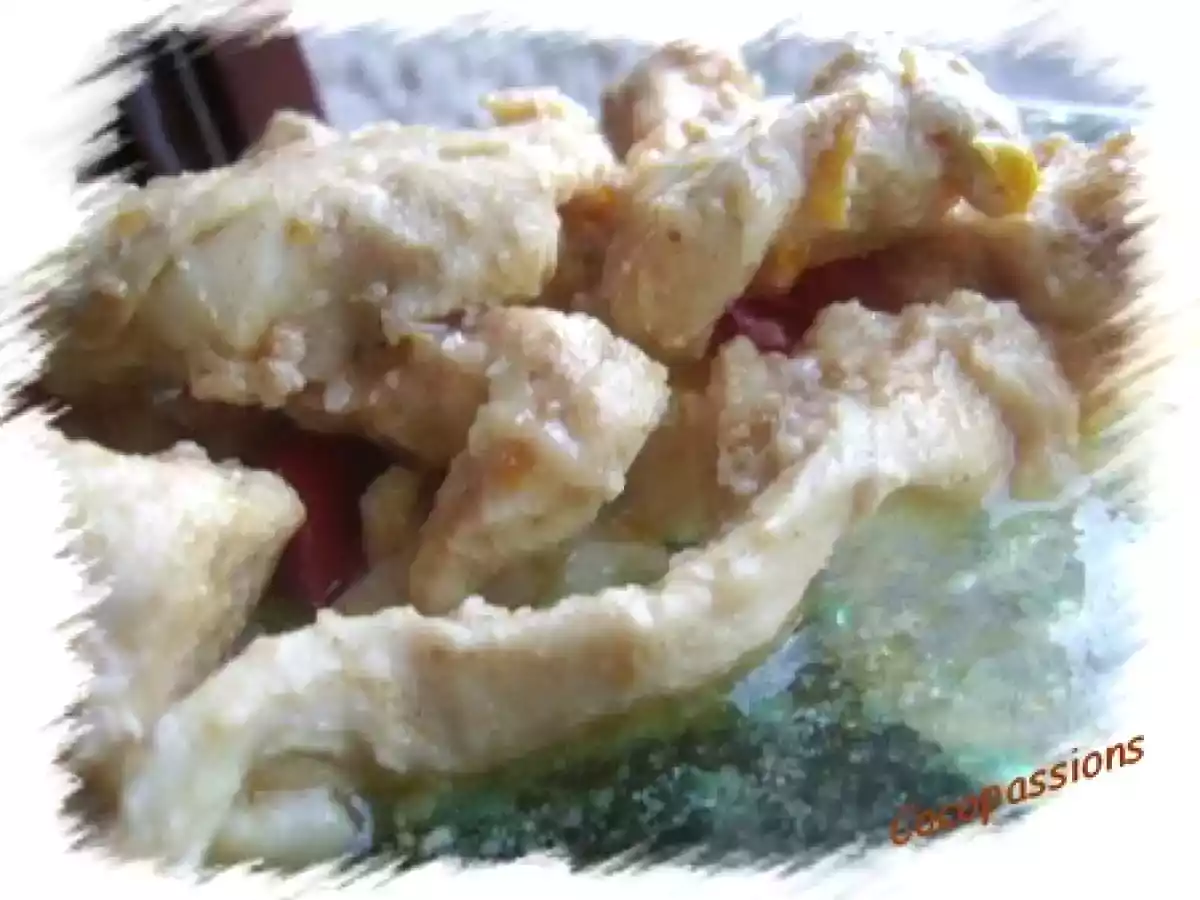 Emincé de poulet à l'orange