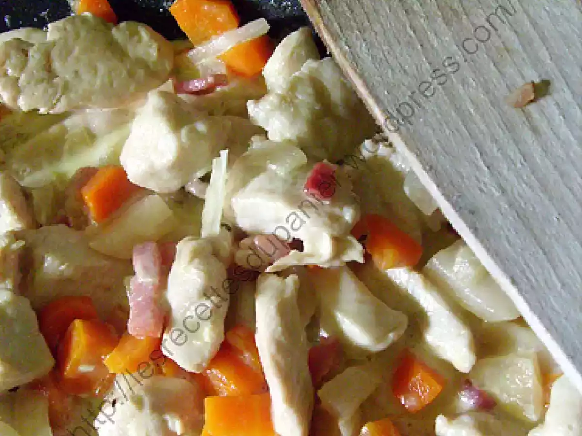 Emincé de poulet aux légumes d'automne