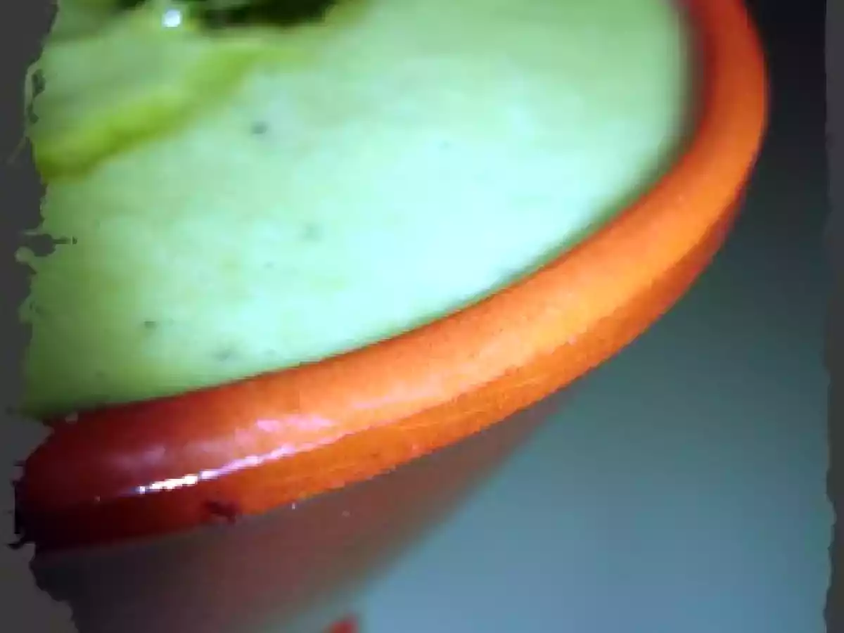 Émulsion de petits pois à la menthe by Lignac